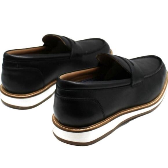 Thomas & Vine Watkins Penny Loafer - Black White main image 7
